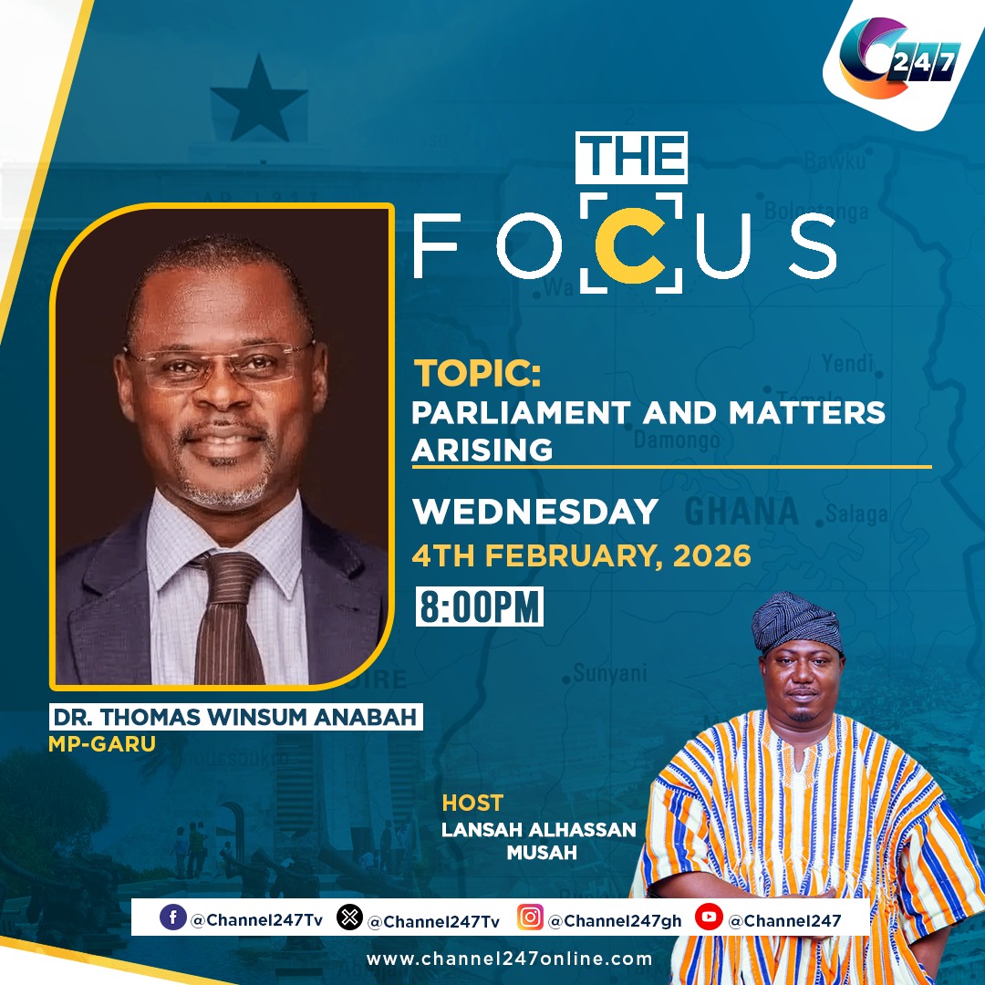 Channel247News's tweet photo. Let's talk Parliament and other matters coming up during this meeting tonight on your relevant conversation starter #thefocus #channel247 https://t.co/sxNwpdOZiC