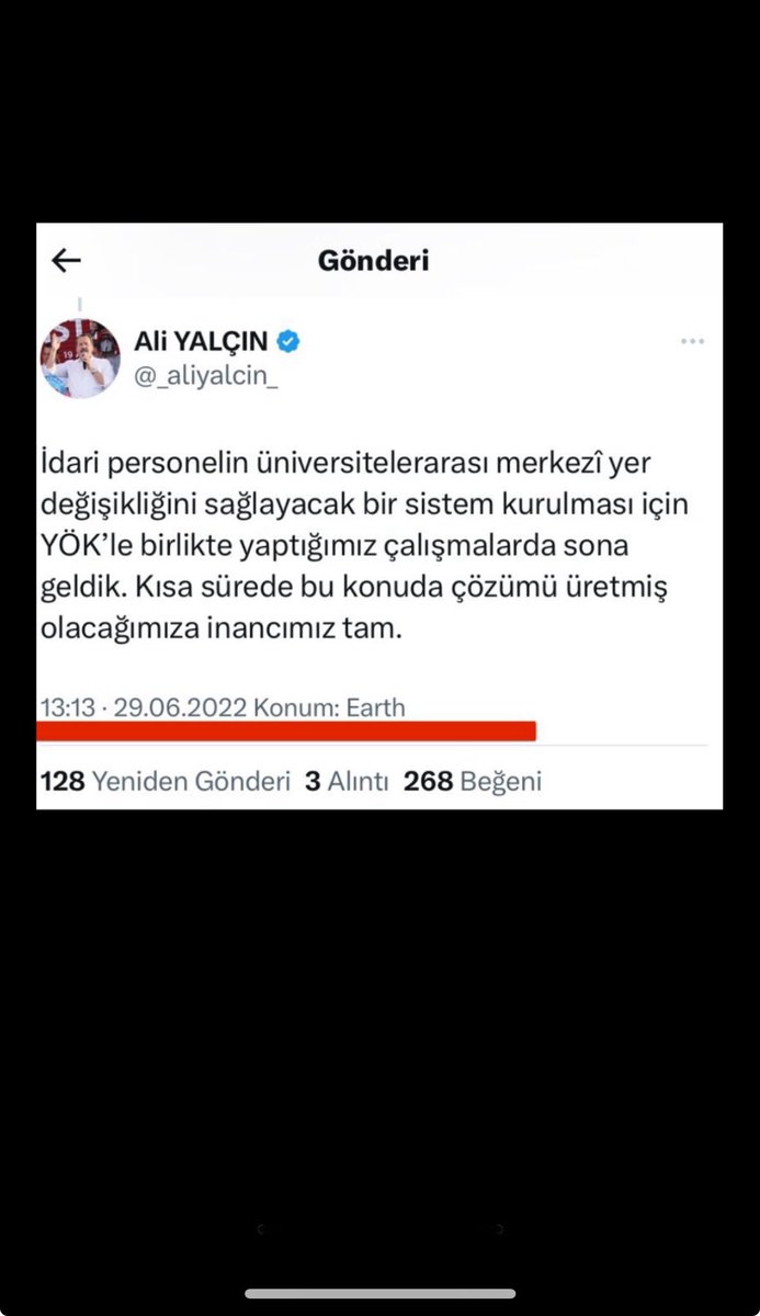 <a href="/adematacan25/">𝓐𝓭𝓮𝓶 𝓐𝓽𝓪𝓬𝓪𝓷</a> <a href="/RTErdogan/">Recep Tayyip Erdoğan</a> 📌Üniversite idari personeli kandırıldı!Kazanım diyerek becayişi bizlere reva görenler Allah iki cihanda kahrı perişan eylesin!Üniversite personeli isteğe bağlı merkezi tayin hakkını istiyor!

<a href="/RTErdogan/">Recep Tayyip Erdoğan</a>
<a href="/isikhanvedat/">Prof. Dr. Vedat Işıkhan</a>
<a href="/erolozvar/">Erol Özvar</a> 
<a href="/batikanaksoy/">Batıkan Aksoy</a> 
<a href="/_aliyalcin_/">Ali YALÇIN</a>

 #UnvMemTayinVerilsin