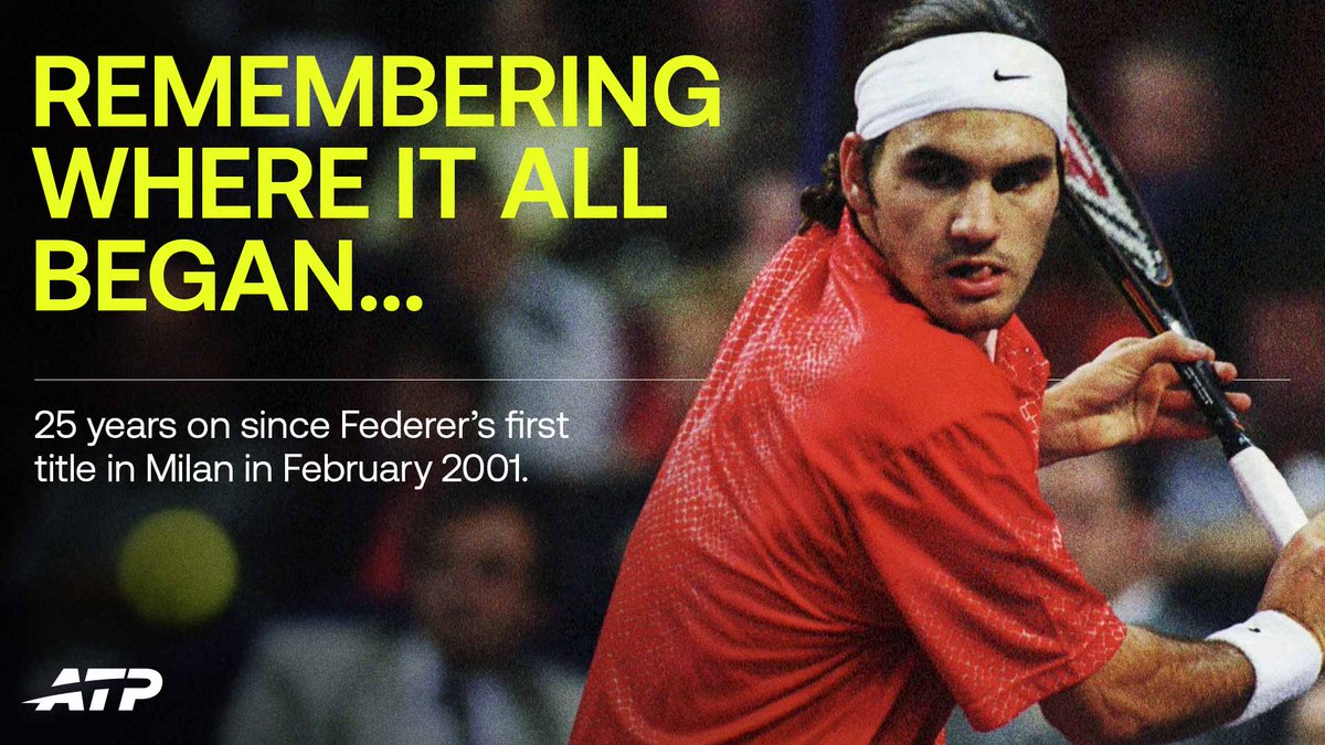 𝑇𝑎𝑙 𝑑í𝑎 𝑐𝑜𝑚𝑜 ℎ𝑜𝑦... 

🇨🇭 <a href="/rogerfederer/">Roger Federer</a> levantó el primero de sus 103 títulos #ATPTour el 4 de febrero de 2001 en Milán.

😌 "𝖢𝗋𝖾𝗈 𝗊𝗎𝖾 𝖿𝗎𝖾 𝗆á𝗌 𝖺𝗅𝗂𝗏𝗂𝗈 𝗊𝗎𝖾 𝖺𝗅𝖾𝗀𝗋í𝖺 𝗈 𝖿𝖾𝗅𝗂𝖼𝗂𝖽𝖺𝖽"

📌 atptour.com/es/news/federe…
