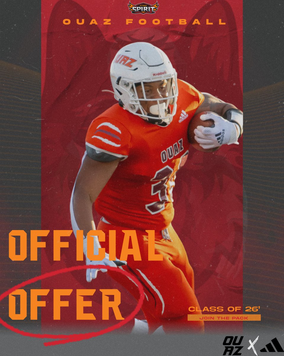 Thankful and  blessed to receive an offer from <a href="/OUAZFootball/">OUAZ Football</a> 
<a href="/CoachCal65/">Coach Jacob Calderon</a> <a href="/SHHS_FB/">South Hills High School Football</a> 
<a href="/bertodelgado_/">Roberto Delgado</a> #AGTG