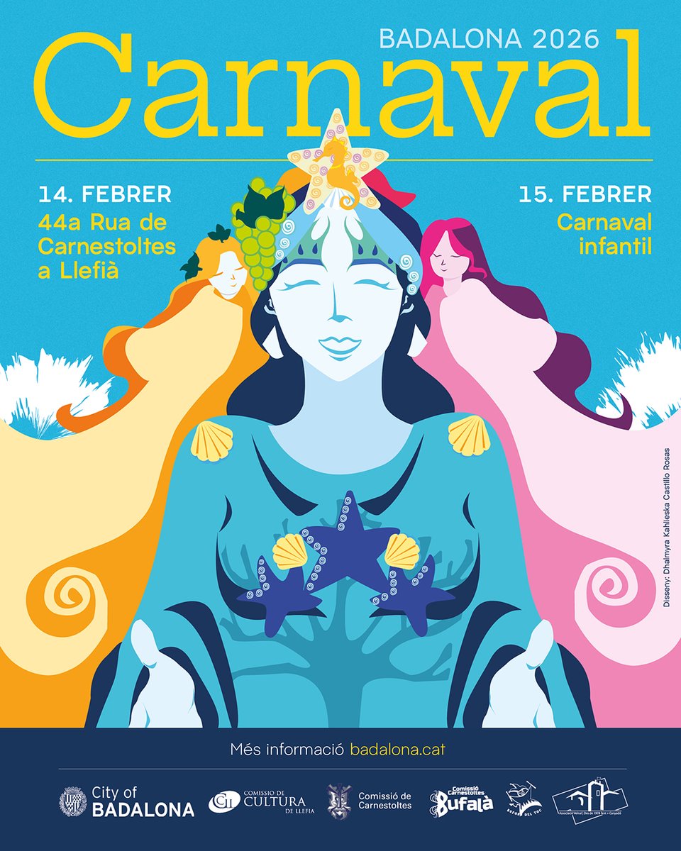 🥳 #Badalona celebra el Carnaval els dies 14 i 15 de febrer amb la 44a Rua de Carnestoltes a Llefià i el Carnaval Infantil

La celebració començarà dissabte 14 a les 17 h amb el pregó de la Reina Carnestoltes des del balcó del Centre Cívic Torre Mena

ℹ️ badalona.cat/ca/actualitat/…
