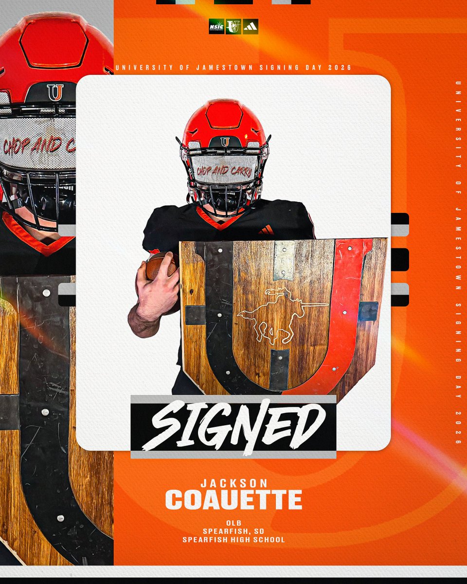 JimmieFootball's tweet photo. @konleycova Welcome OLB @jackcoauette08 to the Jimmies‼️ 
🏫Spearfish High School - SD  

#ChopAndCarry | #JimmiePride | #NSD2026 https://t.co/ud1VcFjj20
