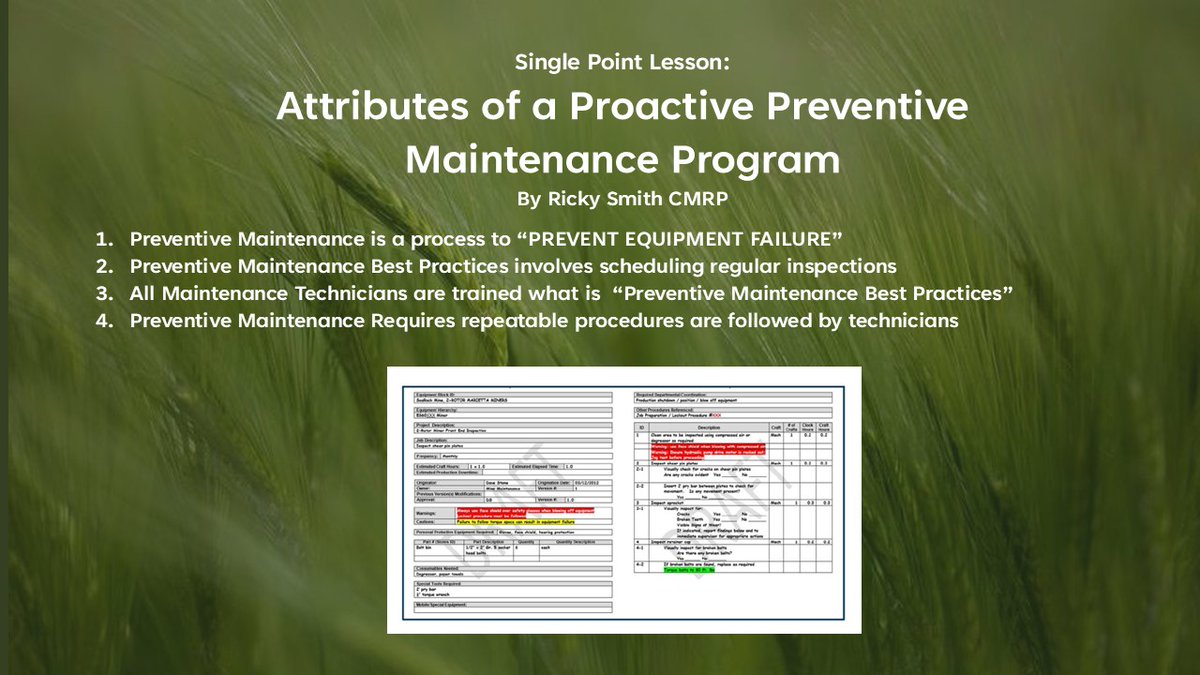 Ricky Smith CMRP, CRL, CMRT (@askrickysmith) on Twitter photo 