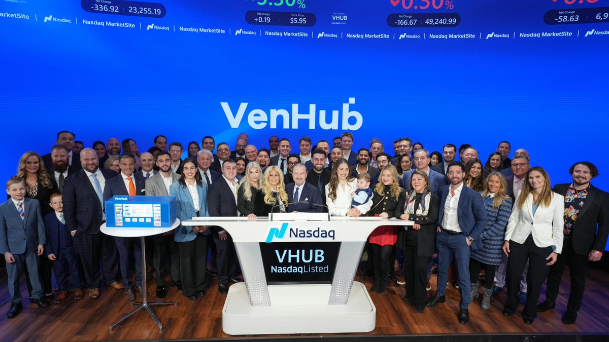 NasdaqExchange's tweet photo. 🛍️ @Venhubai is transforming the retail industry with fully autonomous and robotic-operated convenience stores.
🎉 Proud to welcome you to Nasdaq, $VNHB! #NasdaqListed https://t.co/E6cMt9bth8