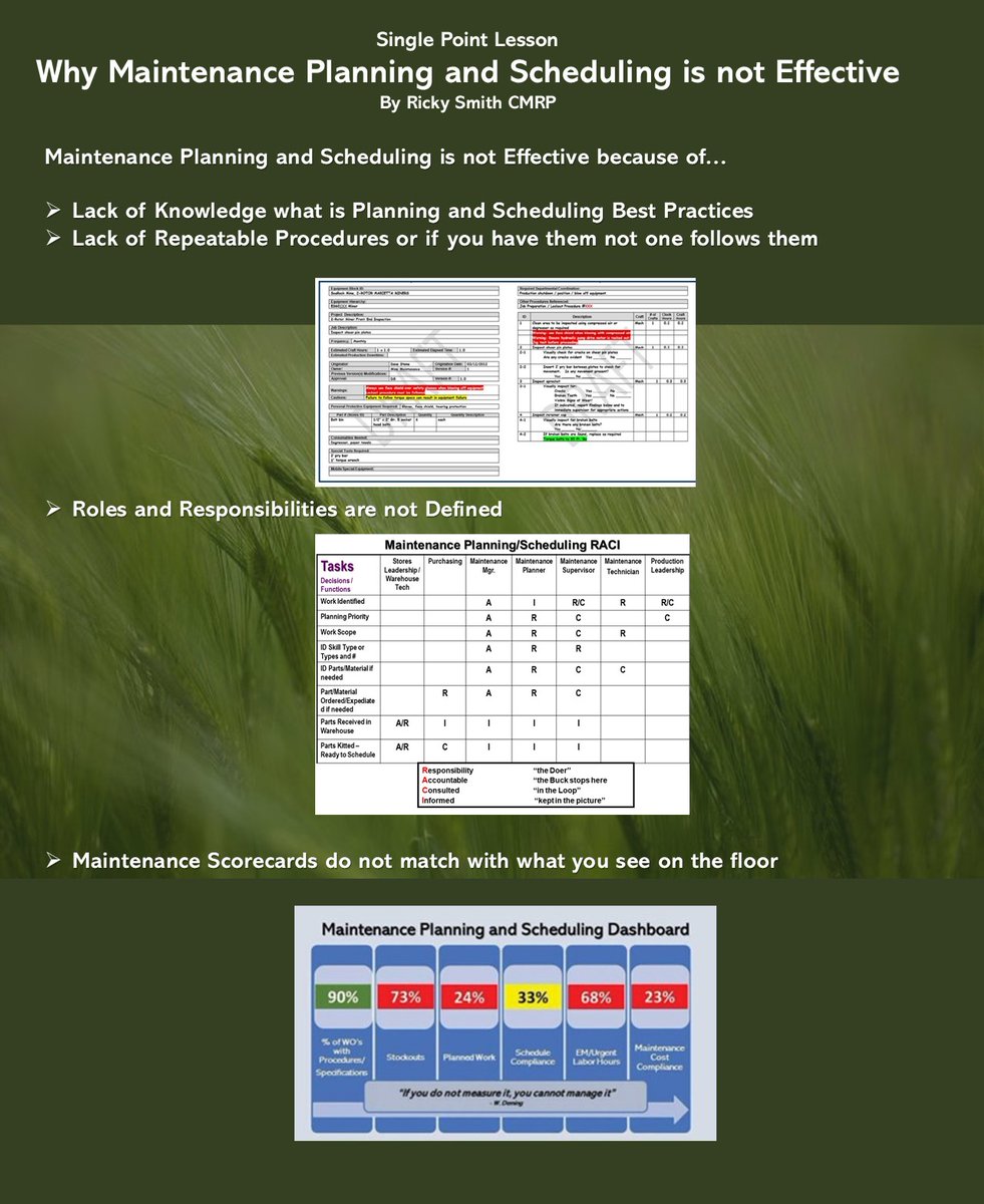 Ricky Smith CMRP, CRL, CMRT (@askrickysmith) on Twitter photo 