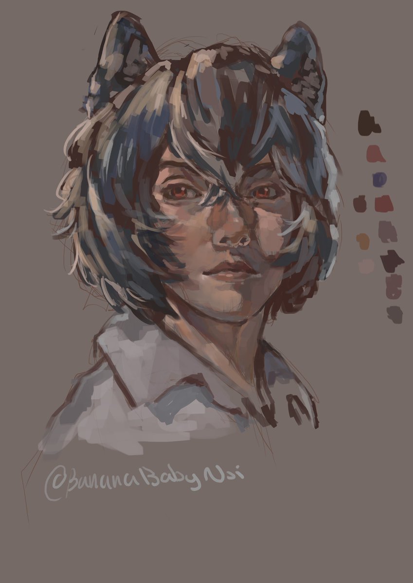 #MerryArt 
tried to draw merry like how I would in painting class