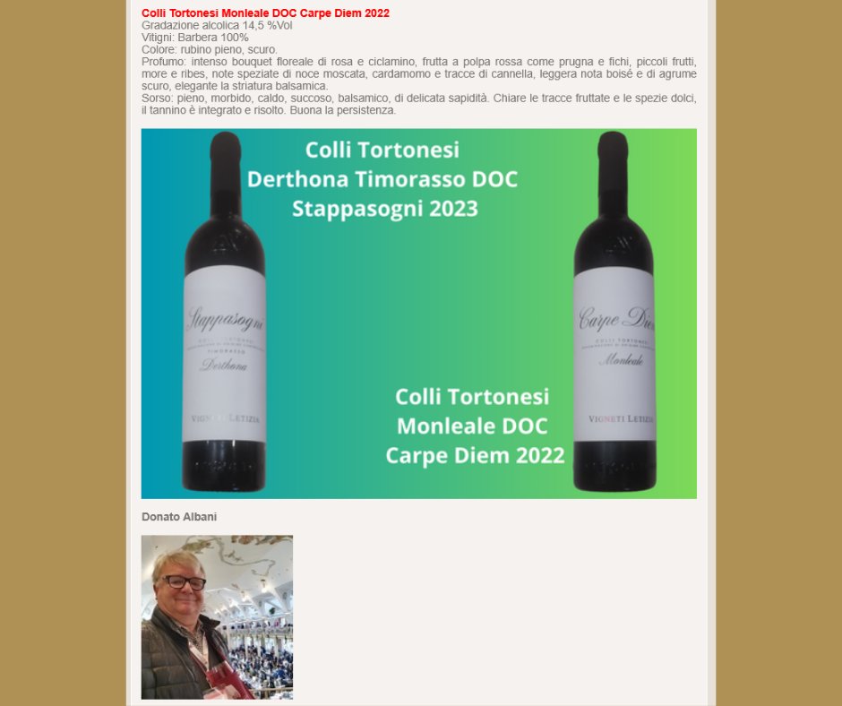 MauroBertolli's tweet photo. Finigeto e Vigneti Letizia: una visione su due territori, Oltrepò Pavese e Colli Tortonesi
Su italiadelvino l'articolo completo, contenuto nelle foto 2, 3 e 4 di questo post
#Finigeto #VignetiLetizia #AldoDallavalle
#OltrepòPavese #ColliTortonesi
#italiadelvinobertolli https://t.co/b9lcEDWdss