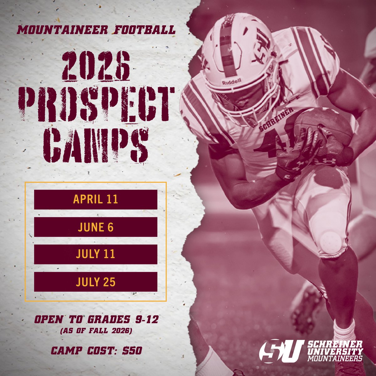 We are on the hunt for 2027 recruits: sufootball.ryzerevents.com