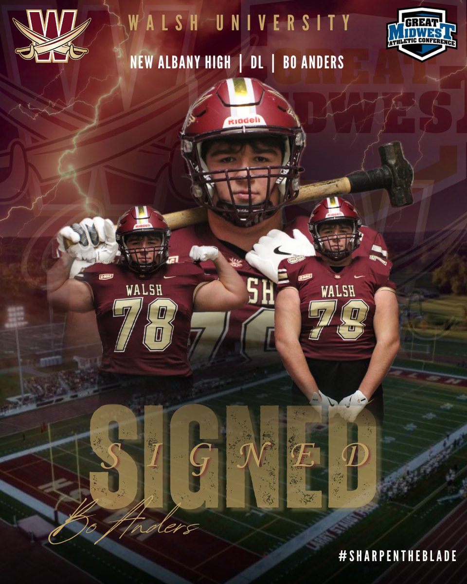 WalshUFootball's tweet image. Welcome to Canton, @BoAnders6 

🏠 New Albany, OH
🏫 New Albany HS
🏈 Defensive Line

#SwordsUp⚔️ | #BurnTheShips