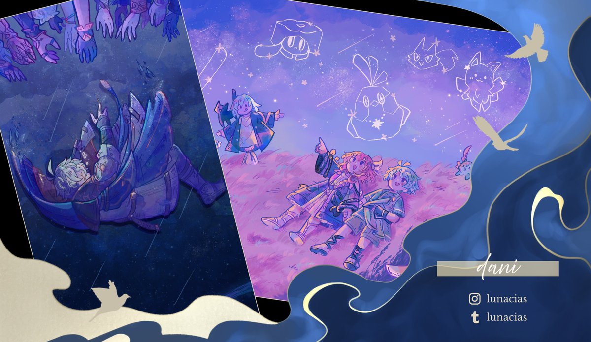 🐑 CONTRIBUTOR PREVIEW 🐑

"My wish is to fulfill everyone else's wishes. If I can't fulfill them... then send them on to tomorrow."

Next to share this melody is our guest merch artist, <a href="/sunblitz/">dani 🦋 lunacias</a>!