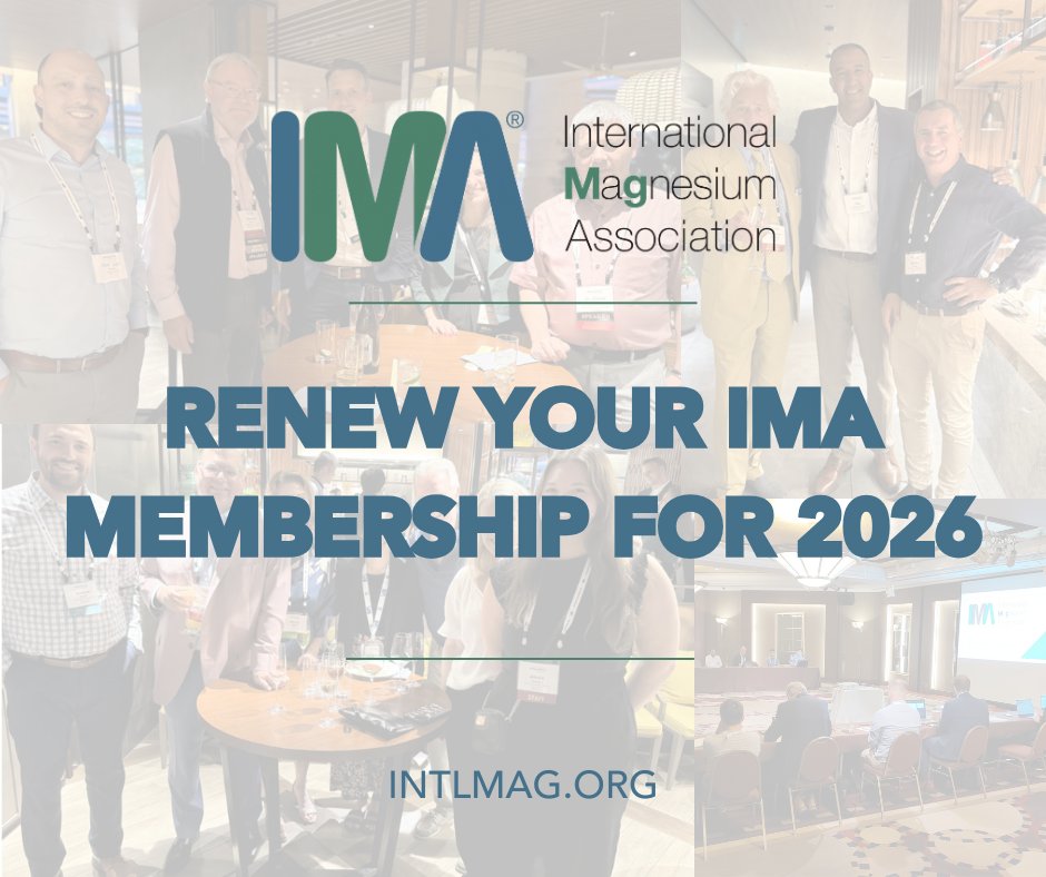This is your last chance to renew your membership for 2026! Don't miss out on the incredible benefits offered by the IA.

Renew yours today: intlmag.org/page/about_joi…

Not a member? Here's how you can join: intlmag.org/page/about_joi…

#IMA #magnesium #Mg #magnesiumsafety