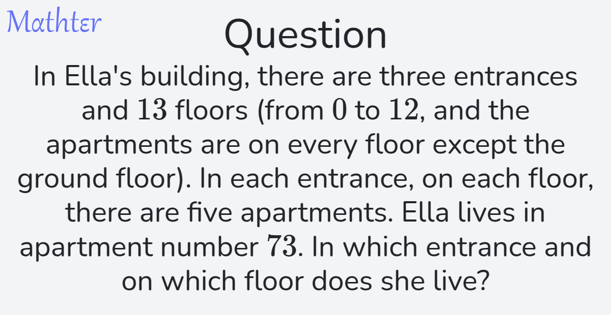 MathterRiddler's tweet photo. Puzzle from the Mathter website: https://t.co/u65SgpdsmB 
#Puzzle #WordProblems #Division #DivisionwithRemainder https://t.co/dAgUCTciNA