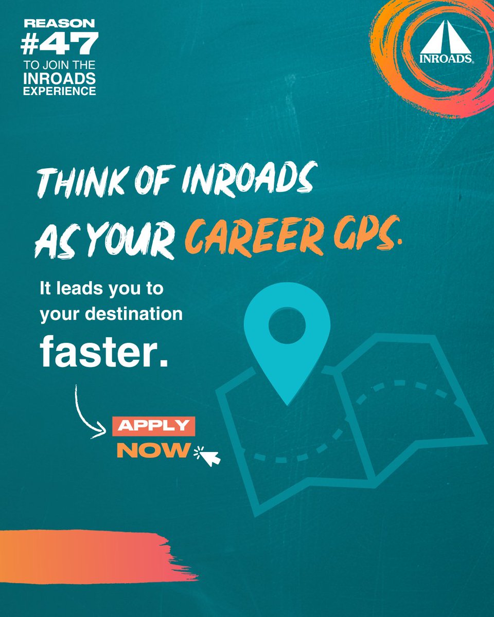 INROADS's tweet photo. Every career needs direction. INROADS is your GPS—creating room for opportunity, growth, and meaningful connections that move you forward with confidence!

Explore the program and ways to support future leaders at https://t.co/xKfMEw1LEL

#Nonprofit #studentprogram #networking https://t.co/ZftXAVJ4rn