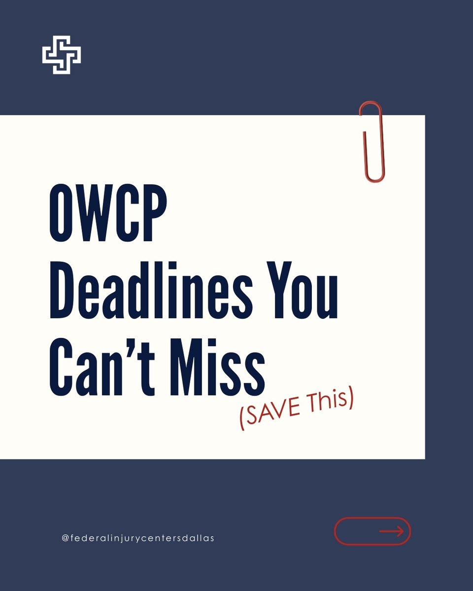 FICDallas's tweet image. Knowing these timelines protects your claim and your income.

#OWCP
#FederalWorkers
#WorkplaceInjury