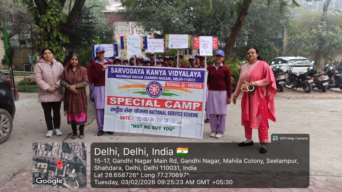 skv1003026's tweet photo. #NSS
At @skv1003026 ,a five day NSS Special Camp(2nd to 6th Feb) organised by Pankaj Mam is blooming wd full energy 🌱
Frm Swachhata Abhiyan rallies to painting, fire safety &amp; anti-bullying drives ,
young hearts r learning d art of selfless service
@ashishsood_bjp 
@Dir_Education https://t.co/0TwIMkzUIg