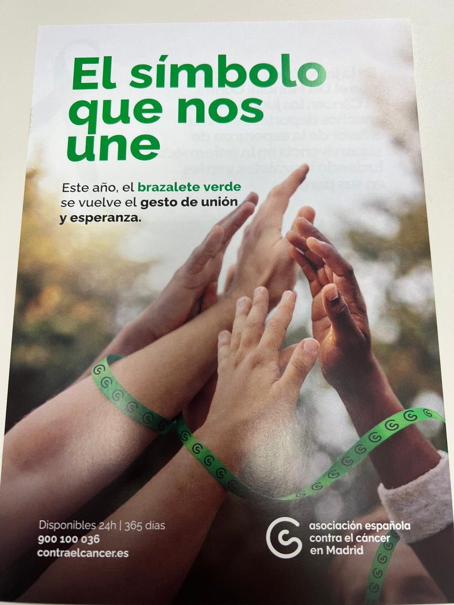 La campaña del #DíaMundialContraElCáncer de la AECC en nuestro hospital se ha llevado a cabo en el Córner de Salud, gracias a la colaboración del Servicio de Atención al Paciente. Esta iniciativa ha visibilizado el brazalete humano verde, símbolo de acompañamiento a los enfermos
