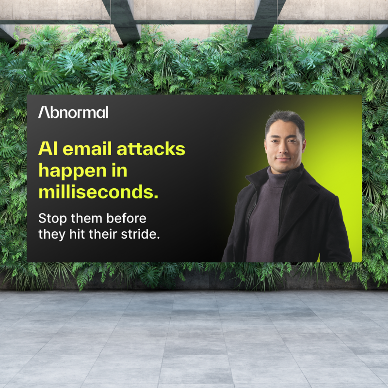 Abnormal's tweet photo. AI email attacks are too easy to launch, and too hard to stop. Abnormal has built-in behavorial AI that catches advanced threats before they reach the inbox.