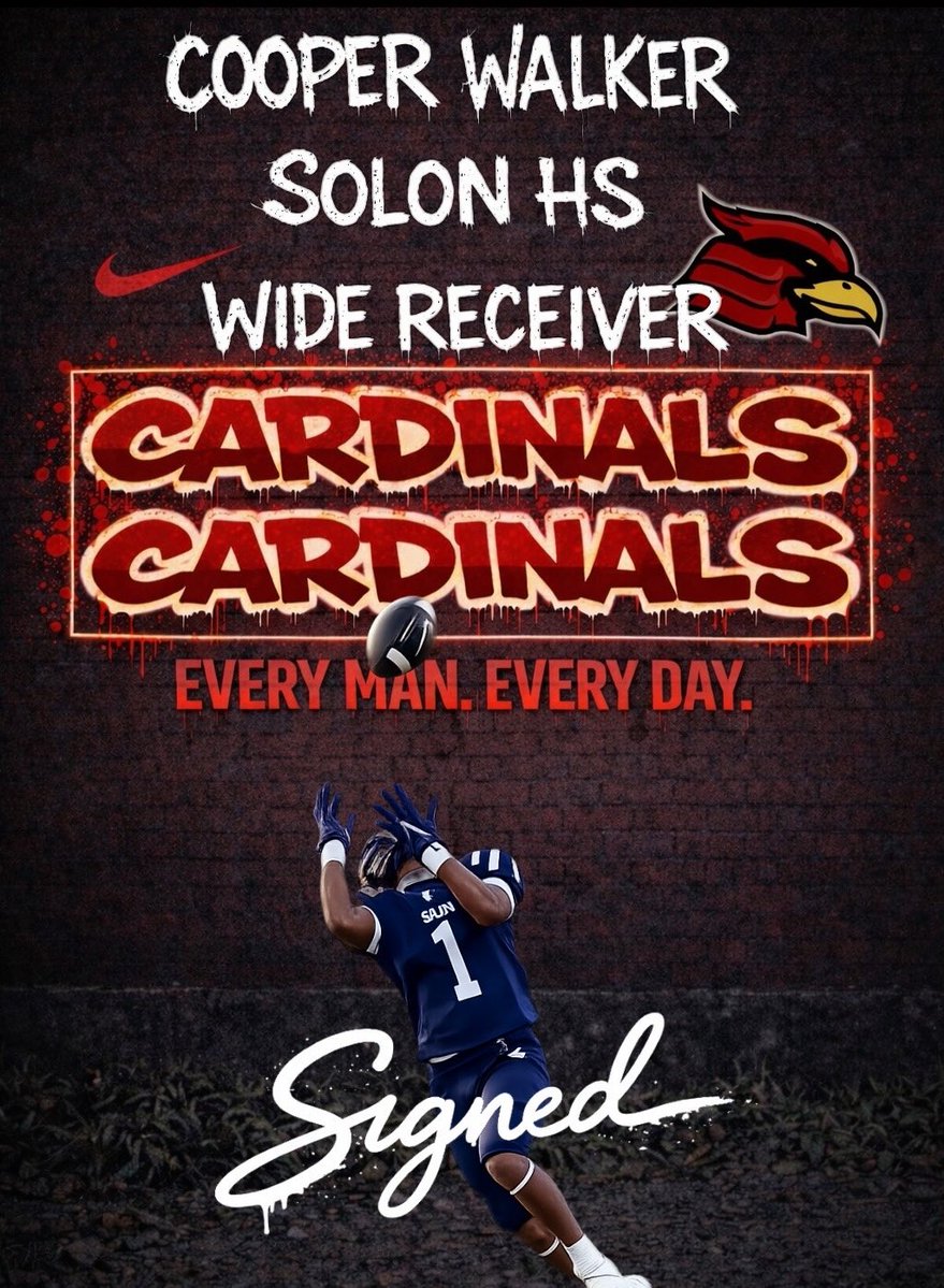 WheelingU_FB's tweet image. 🖊️𝗪𝗲𝗹𝗰𝗼𝗺𝗲 𝘁𝗼 DubU, Cooper🐦‍🔥

📱| @_cooperwalker 

📍| Solon, OH | Solon HS

🏈| 5’11 / 165

📼| hudl.com/athlete/o/1812…

#BRICK26 | #TEAM9 | 🔴⚫️⚪️