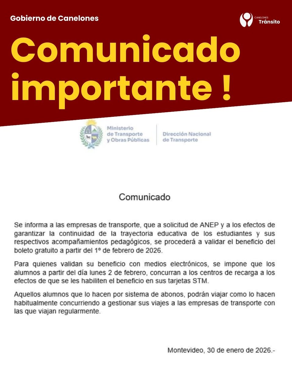 Tránsito Canelones (@transitocanel) on Twitter photo 