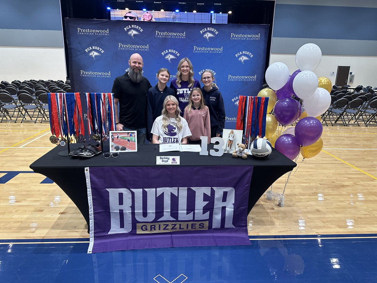 GregWright25's tweet photo. Congratulations to Berkley Boyd for signing a scholarship today at Butler College in Kansas to compete in Volleyball and Track &amp; Field! @PCANorthSports @pcanorthcampus https://t.co/YA3UXWGsSs