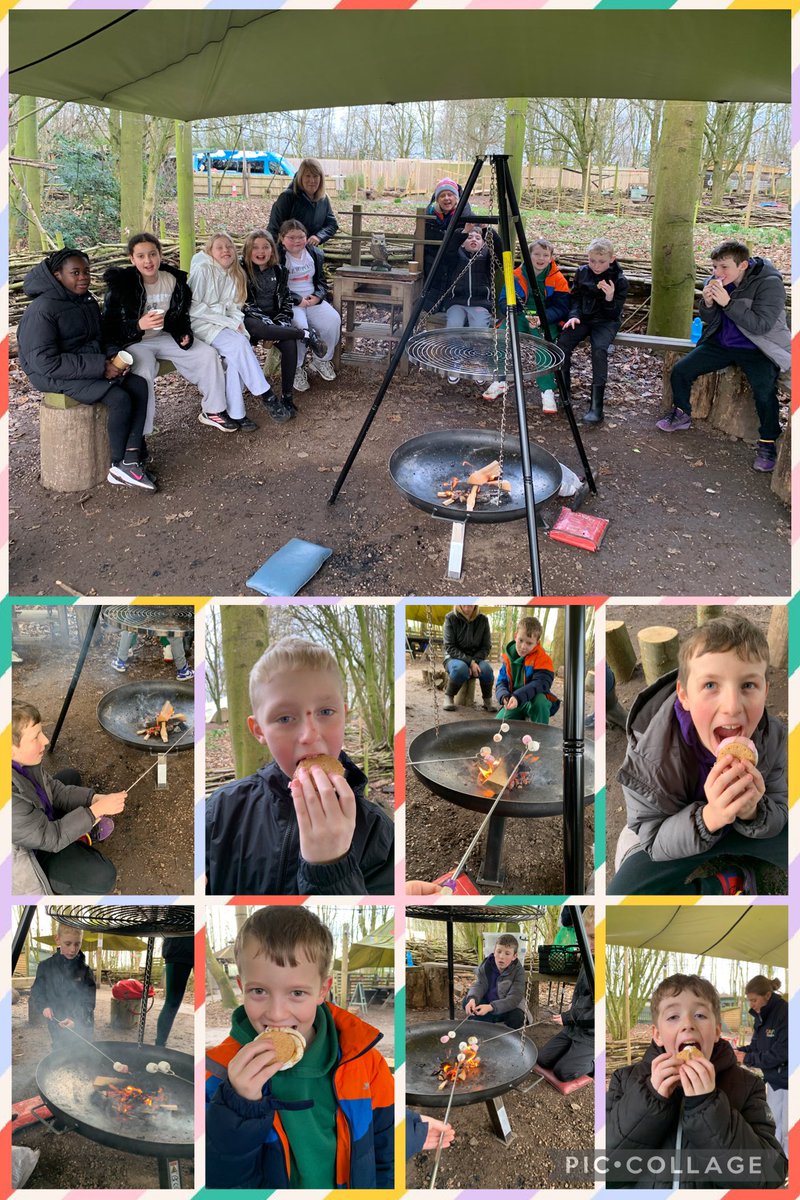MrsMoore_Parish's tweet photo. Marshmallows round the campfire and exploring the woods after a spot of clay crafting has kept us busy this afternoon at CAFT. @parishschool1 https://t.co/Ab2jJT4CVq