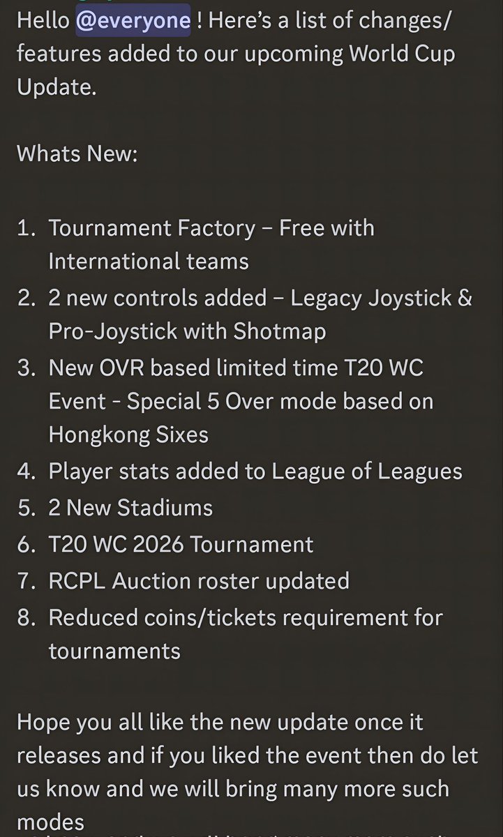 LoveCricket400's tweet photo. Exclusive 🔥😍
Here is the all confirmed upcoming features in the next update of -
Real Cricket Swipe 🏏
Update Coming Very Soon 🔜
Stay Tuned!! 🔥
#RealCricket #RCSwipe
#NewUpdate #ComingSoon !! https://t.co/augUft6MNT