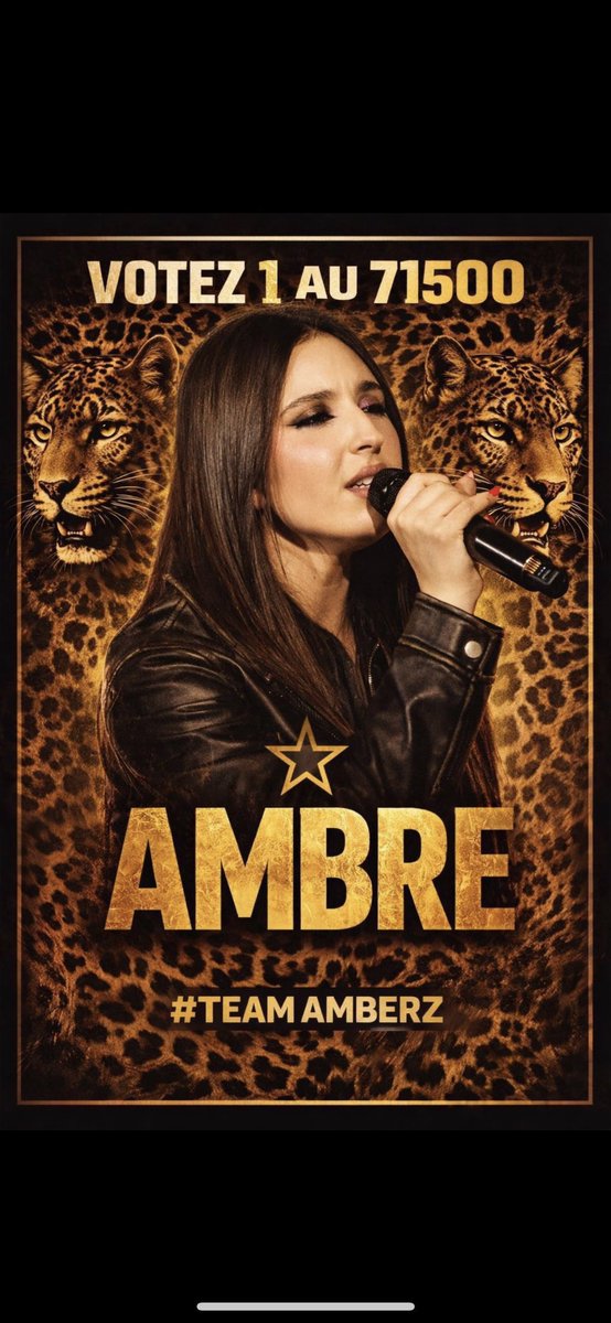 🐆✨Parce que c’était MA gagnante depuis le tout premier prime . ✨🐆
—> VOTEZ 1 AU 71500 ou 3480 
Pour qu’elle nous sorte un album de zinzin à sa sortie 🥰💪🏼
#staracademylelive #StarAcademy