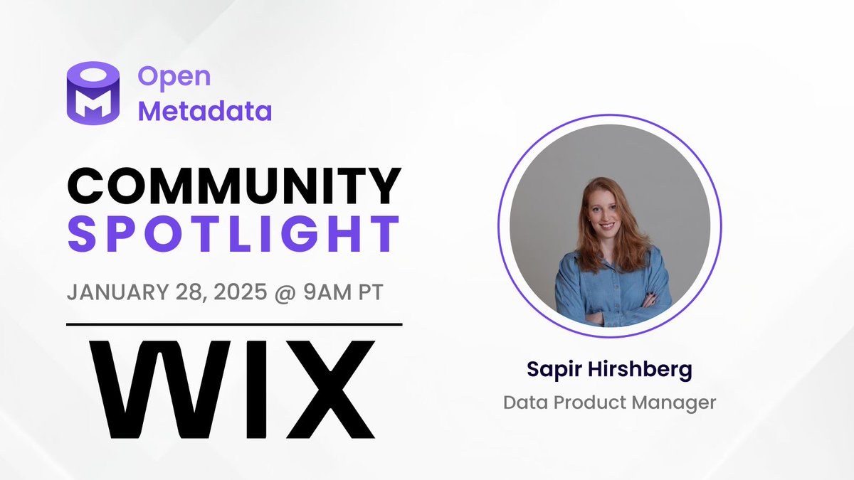 OpenMetadata tweet media