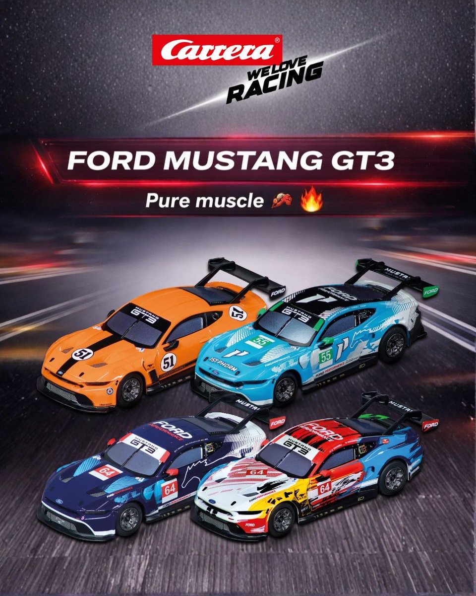 carrera_usa's tweet image. So many Carrera Hybrid car options to choose from! Will you get into the driver's seat of a Porsche 911 GT3 R, Ford Mustang GT3, or BMW M4 GT3? 🏁✨
Get your Carrera Hybrid 1:50 cars now: linkly.link/2FspK
#CarreraHybrid #CarreraCars #RCcars #Porsche911GT3R #FordMustangGT3