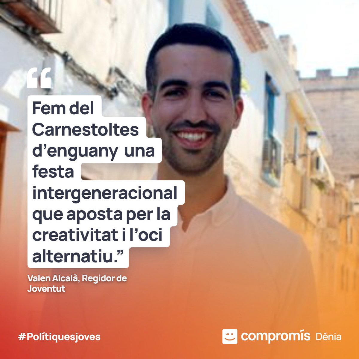 #ViuDénia🧡amb propostes per a les joves!

✅ Este 2026 donem forma a un nou #Carnestoltes jove amb una vesprada d’animació i oci per a totes i tots