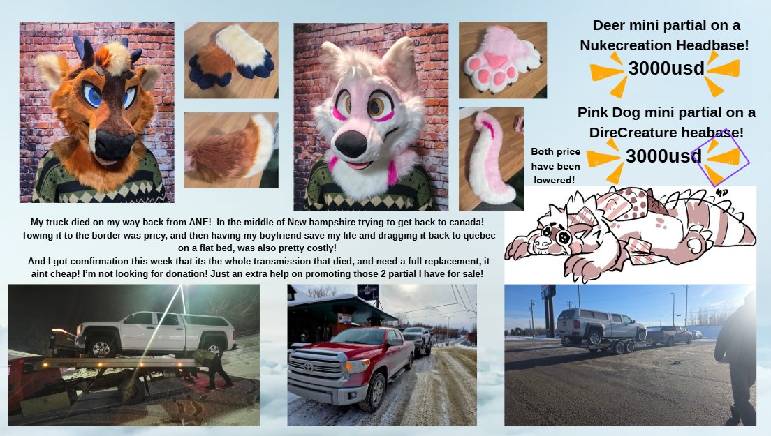 I was waiting for the final diagnostic from the mechanic before posting anything about it, and sadly, yeah, my baby needs a whole transmission C': Any retweet and share on other platform would be super appreciated! Both price have been lowered! Ready to ship the same day too! :)