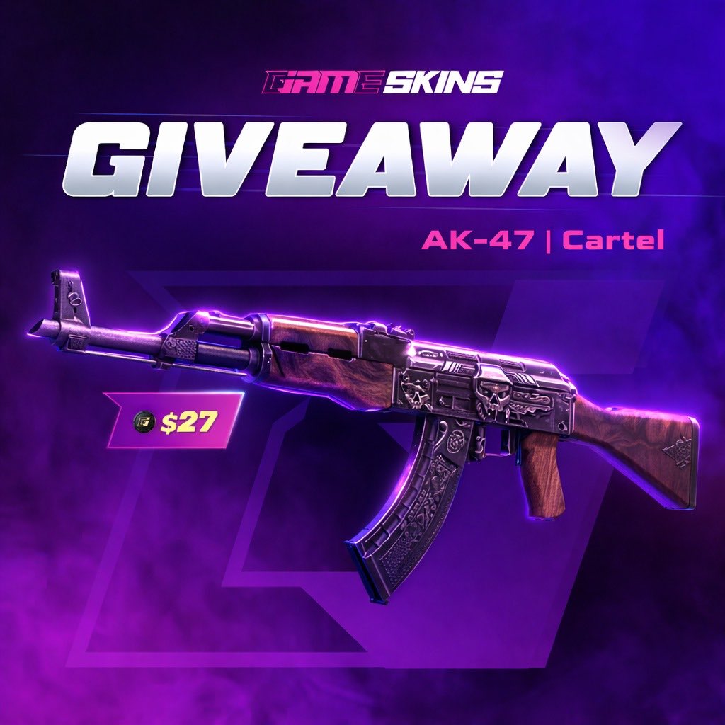 zevoCS2's tweet photo. CS2 GIVEAWAY 🎁
$27 | AK-47 Cartel (FT) 🔥

🔁 Retweet + like ❤️
✅ Follow @jamskins &amp; @zevoCS2
🏷️ Tag a friend

⏰ Giveaway ends in 5 days! Good luck!
#CS2Giveaway #CS2 #CSGOGiveaway #Giveaway https://t.co/xdZS7tEQzz