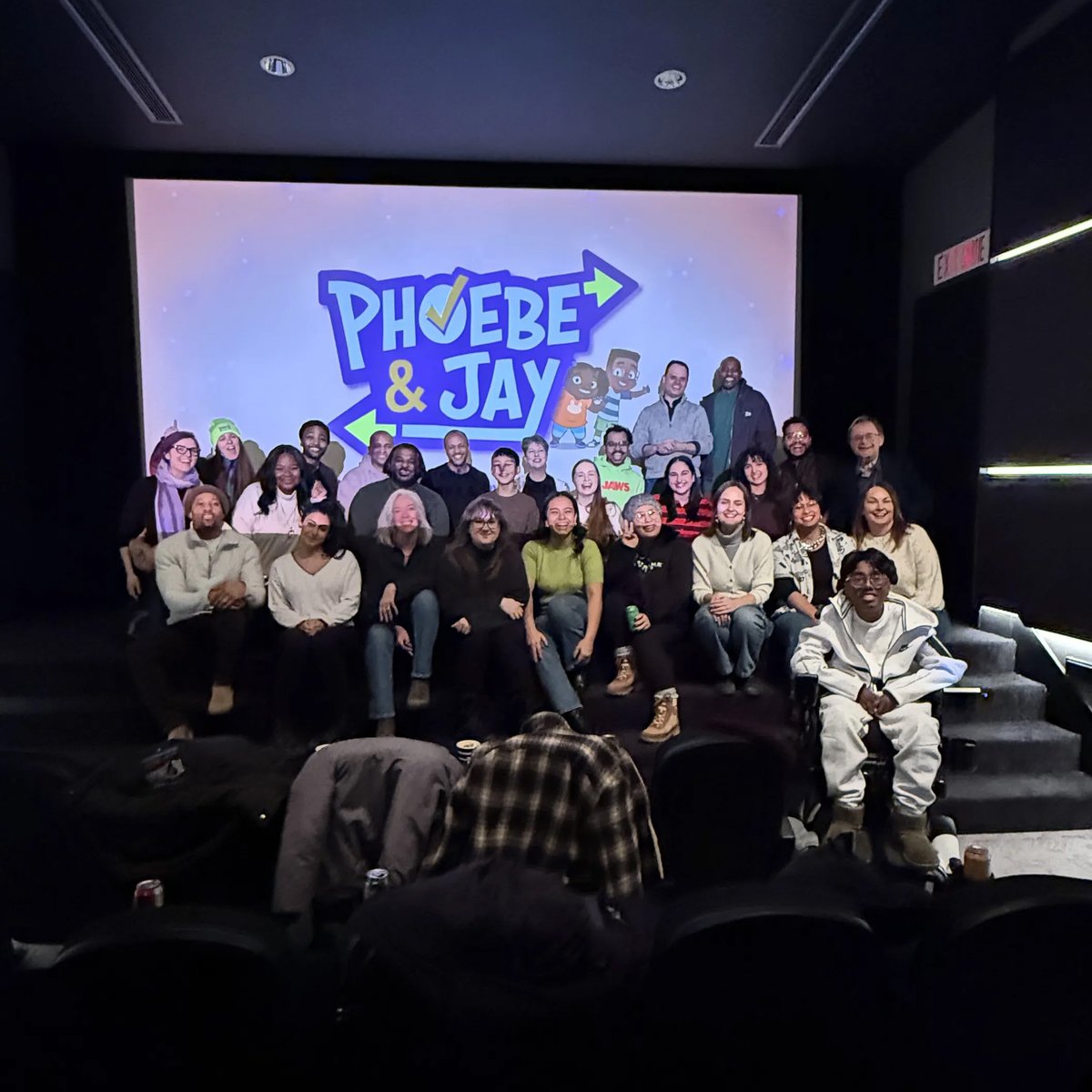 Why so many happy faces? It's the cast and crew screening of our amazing new show "Phoebe &amp; Jay", of course! 

It premiered on Monday on PBS - check it out today!

#PhoebeJay #WeAreMainframe