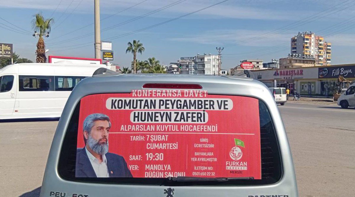 Mersin Caddelerinde Konferansa Davet Çalışmaları! 

Alparslan Kuytul Hocaefendi'nin 7 Şubat Cumartesi günü Mersin'de konuşmacı olarak katılacağı "Komutan Peygamber ve Huneyn Zaferi" konulu konferansımızın duyuru çalışmaları devam ediyor.

AlparslanHoca MersineGeliyor