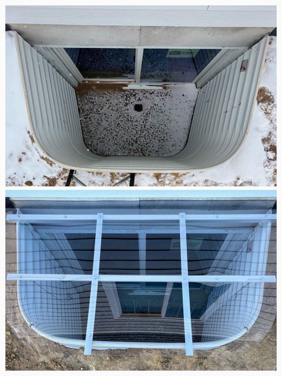 PolyguardCovers's tweet image. Installed 2 large window well covers for a lovely couple in Platteville 🛡️ 

These covers keep out debris, water, and pests while letting in natural light—smart protection year-round!

📞 970-674-0377
🌐 polyguardcovers.com

#WindowWellCovers #HomeProtection #PlattevilleCO