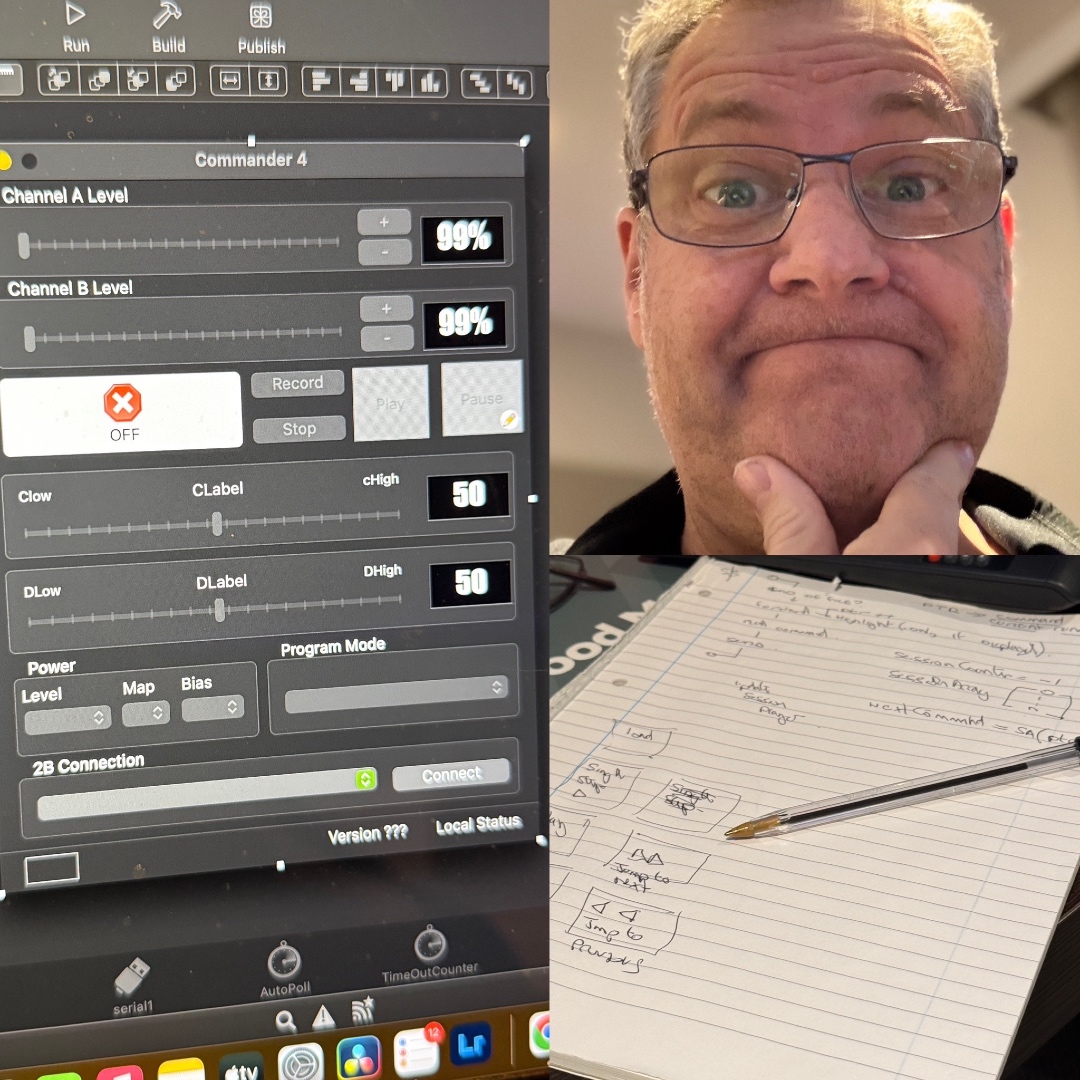 What is it about dodgy hotel rooms when I end up writing code? Updates to Commander4 coming soon! #estimsystems #estim #electrostimulation #2b