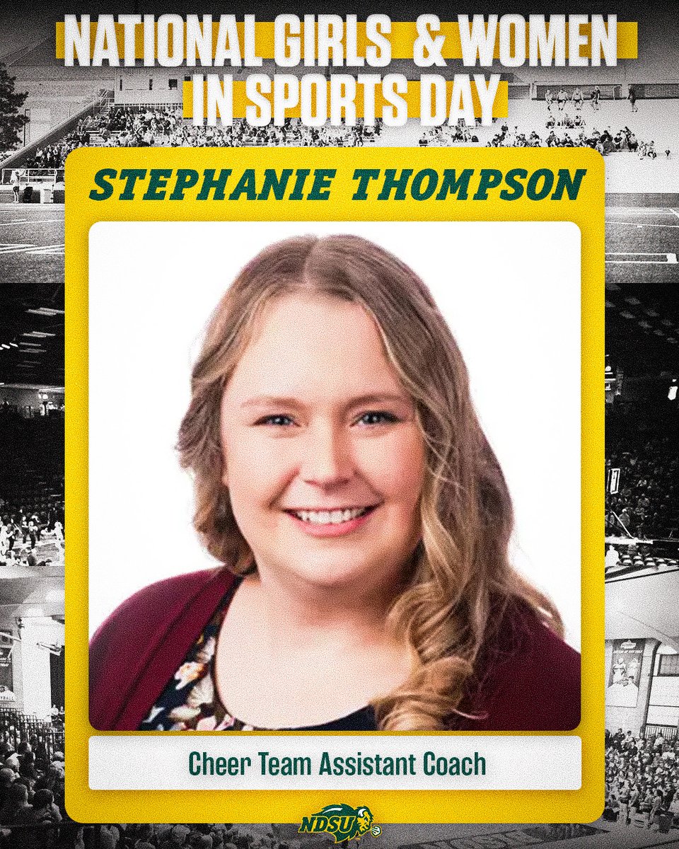 NDSUcheer's tweet photo. Cheer is more than spirit; it’s leadership, mentorship, and opportunity. Celebrating the women shaping college athletics through careers in cheer and beyond. 

Happy #NGWSD26! https://t.co/f4tomAQW66