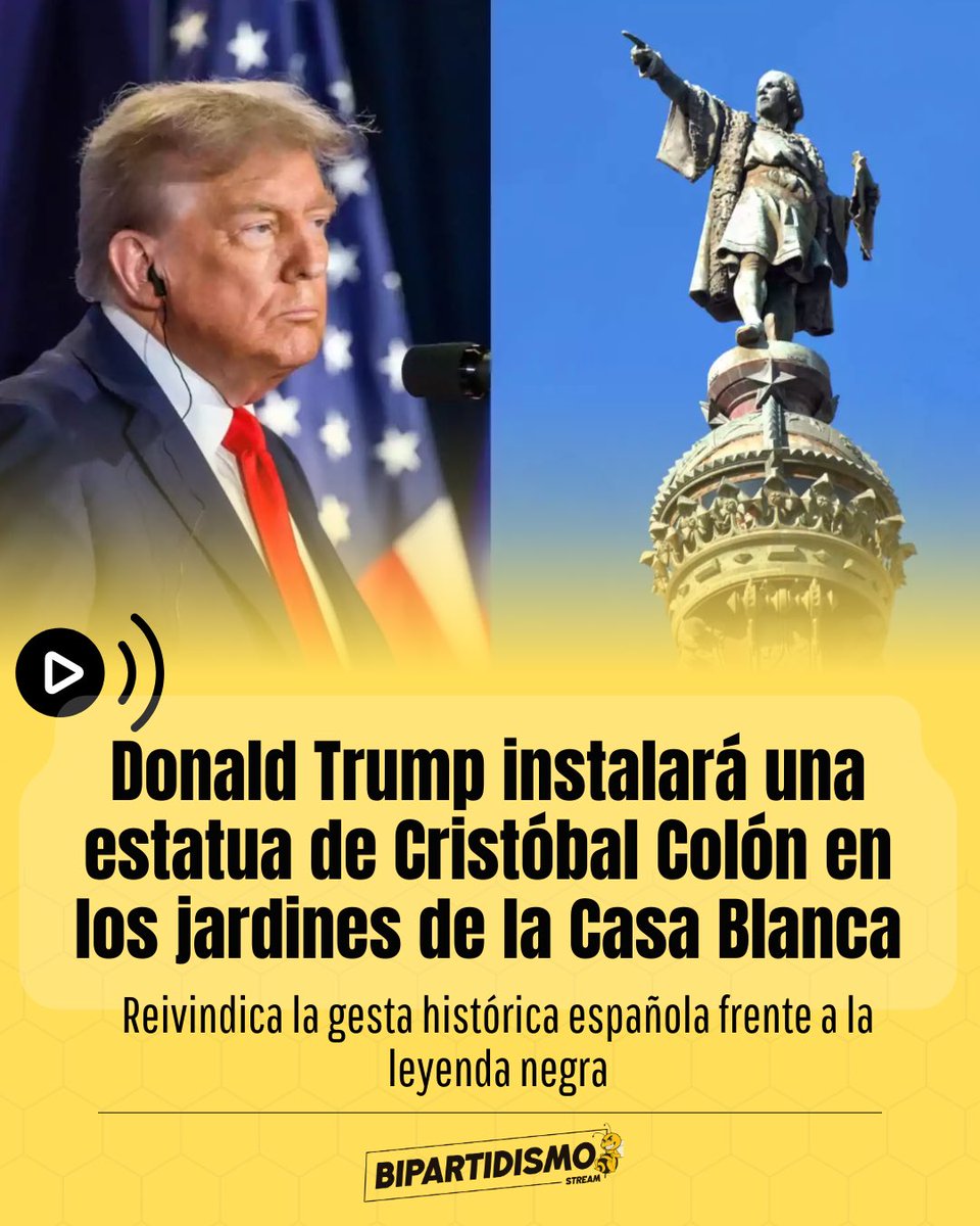Bipartidismo_'s tweet image. 🔴 Donald Trump instalará una estatua de Cristóbal Colón en los jardines de la Casa Blanca.

Reivindica la gesta histórica española frente a la leyenda negra.

gaceta.es/estados-unidos…