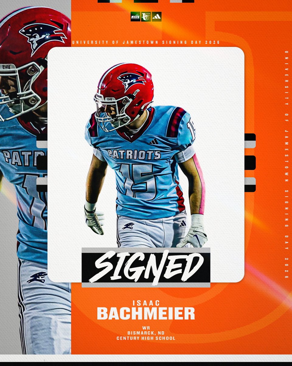JimmieFootball's tweet photo. @konleycova @jackcoauette08 @StraderJabari @darion_graham @JaronYager12 Welcome WR @IBachmeier12268 to the Jimmies‼️ 
🏫Century High School - ND  

#ChopAndCarry | #JimmiePride | #NSD2026 https://t.co/xWgVxmraWC