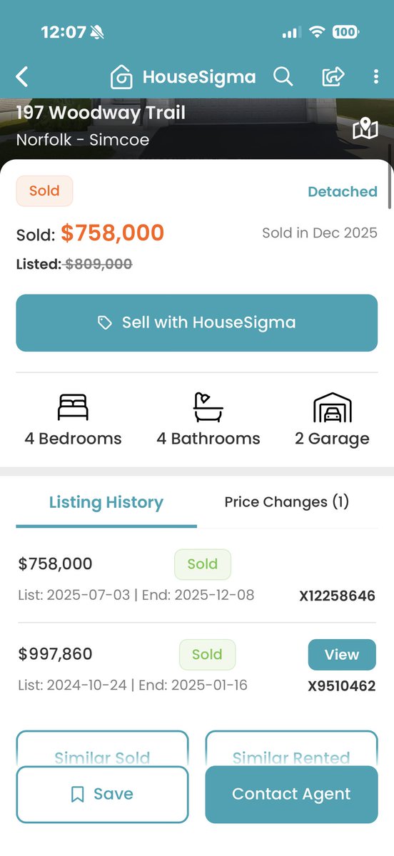 schaffs's tweet photo. @ShaziGoalie Seeing this more and more in small town Ontario, some clients forced to sell and walk away owing not pocketing funds...Saw this coming a couple years ago, now trying to help those in trouble...only going to get worse! This one, 240k loss in just over a year. https://t.co/zTNCI5zg7V