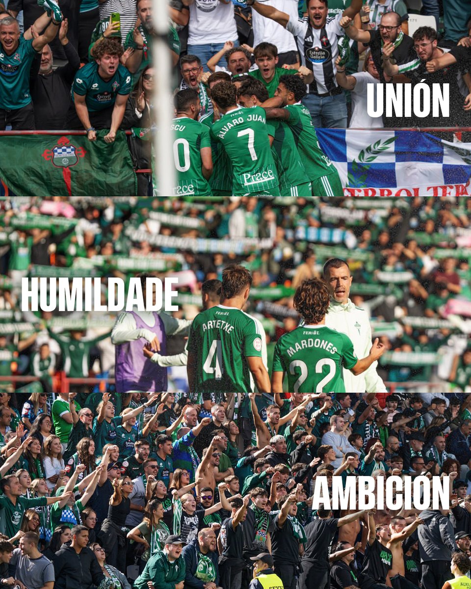 UNIÓN, HUMILDADE E AMBICIÓN ❤️‍🔥

#RacingClubFerrol #SomosDeFerro