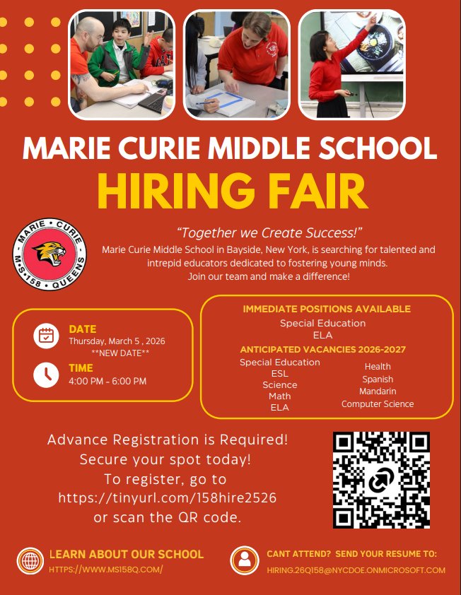 Marie Curie Middle School tweet media