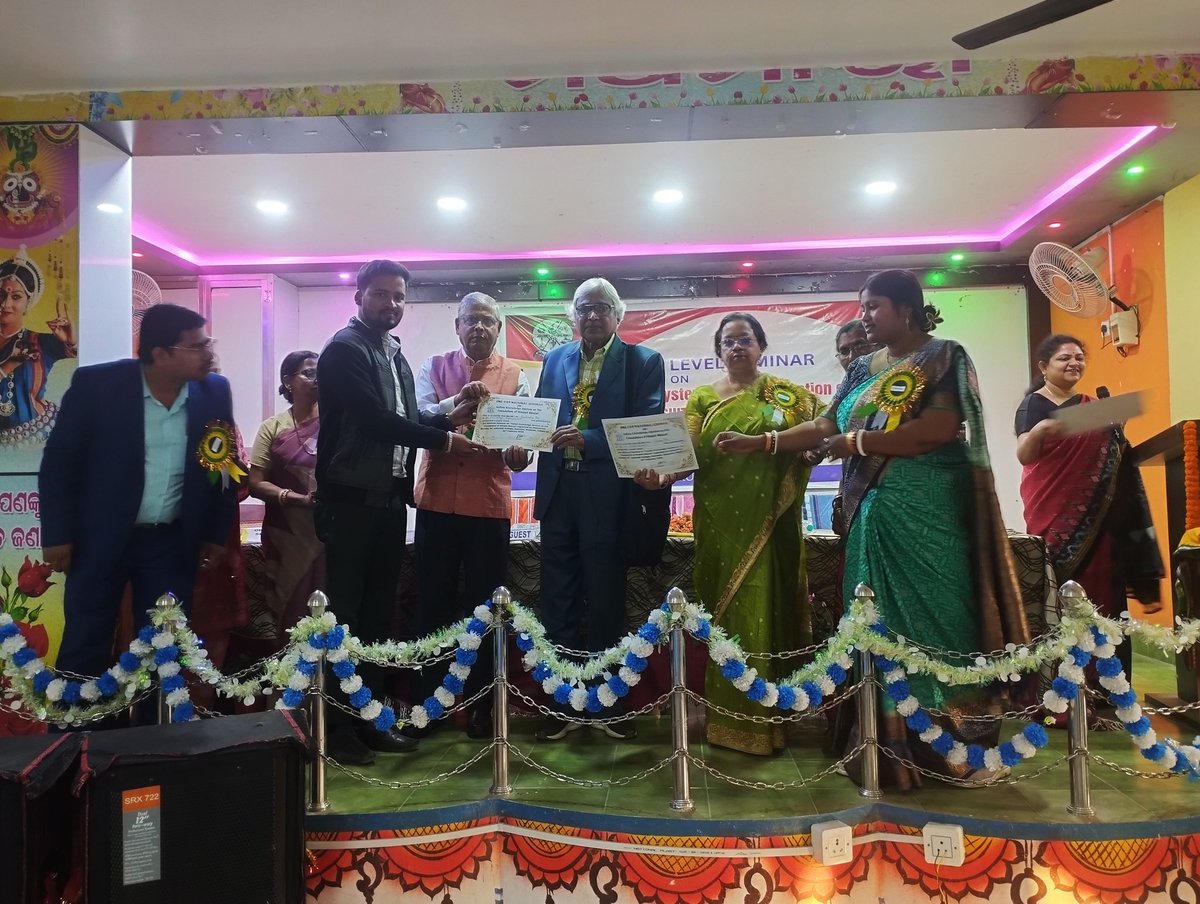 official8547's tweet photo. One day National Seminar on Indian Knowledge System as the Foundation of Vikshit Bharat, Organised by Humanities Society, Dr. Jadunath College, Rasalpur, Balasore. https://t.co/WQXOULAXk3