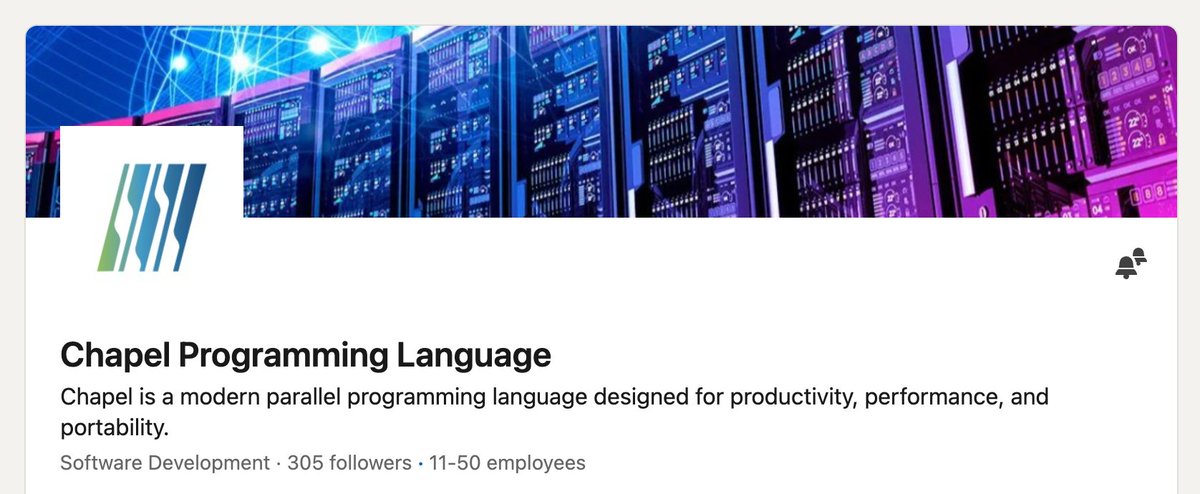 Chapel Language tweet media