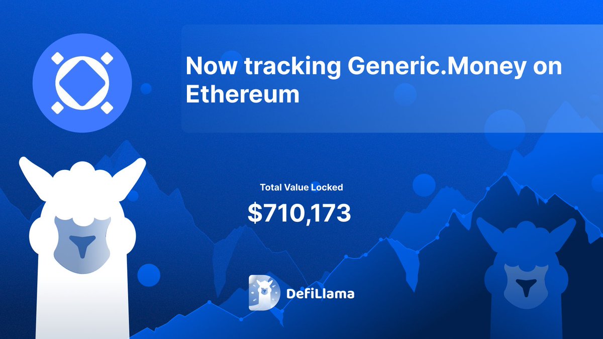 Now tracking <a href="/genericmoney/">Generic.Money</a> on <a href="/ethereum/">Ethereum</a> 

Generic provides stablecoin-as-a-service that delivers users risk-adjusted onchain yield and payments-ready privacy without the overhead and cost of offchain issuers