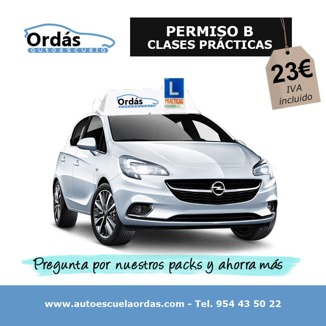 AutoOrdas's tweet photo. 📢 ¡Ya es hora de sacarte el #PermisoB ! 🚗
✅ Clases prácticas de 40 min. por solo 23 euros ‼
Infórmate 👇

☎ 954 43 50 22
👉 https://t.co/FfA3Mfb0Hb

#Autoescuela #Sevilla https://t.co/DuYRhXJUTj