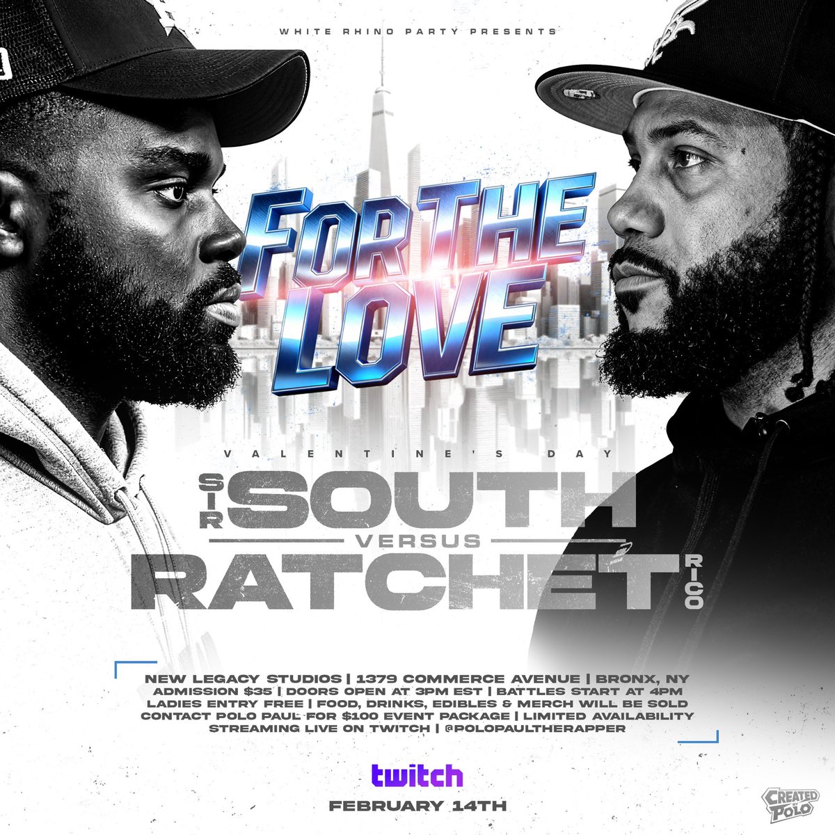 TODAY I WILL BE LIVE ON TWITCH!

FROM 7-9PM
WE WILL BE DOING FACEOFFS!!!
#WHITERHINOPARTY #FORTHELOVE
 <a href="/TheReal_KingTaj/">Taj Mahal 🙏🏾</a> VS <a href="/bosevich4/">BOSE</a> at 7PM
<a href="/Sir_south/">Kevin Perrington-Turner</a> vs <a href="/Ratchet_Tooley/">Ratchet Rico</a> at 8pm
MAKE SURE YOU GUYS TUNE ME AND FOLLOW ME
TWITCH.com/polopaultherap…