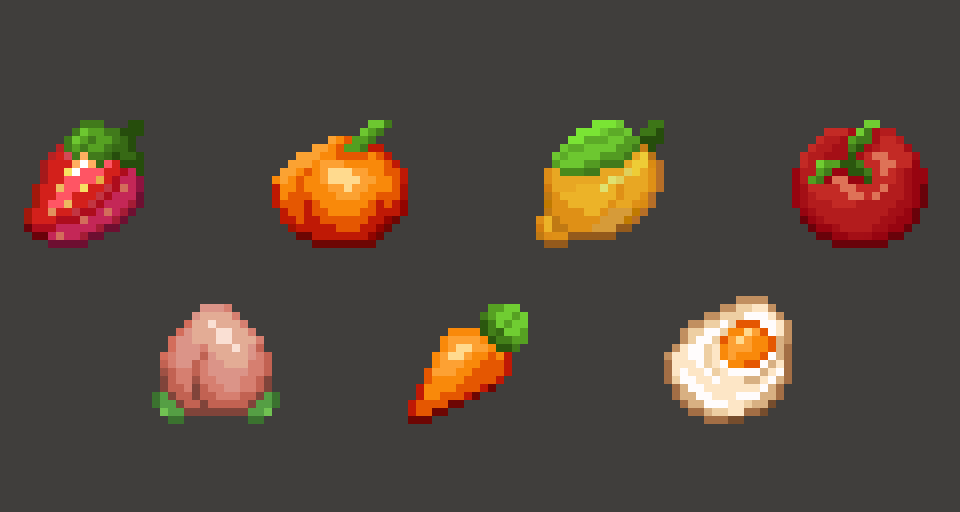 Morvelyn_'s tweet photo. 🥕Food drawing practice🥕
#pixelart #ドット絵 https://t.co/f0oSdmPcYL