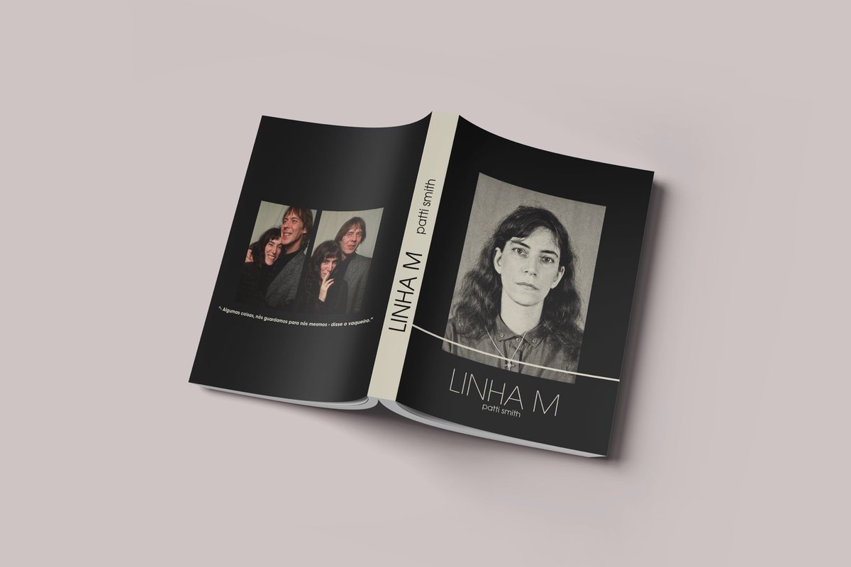 moonsongsss's tweet photo. eu amo mto a patti smith autora e assim, acho as edições brasileiras horríveis. eeeentao resolvi refazer elass 🤩 me inspirando nas edições estadunidense dos livros. 

qq vcs acharam hein? eu amei! #graphicdesignismypassion https://t.co/caEl65ZsY6