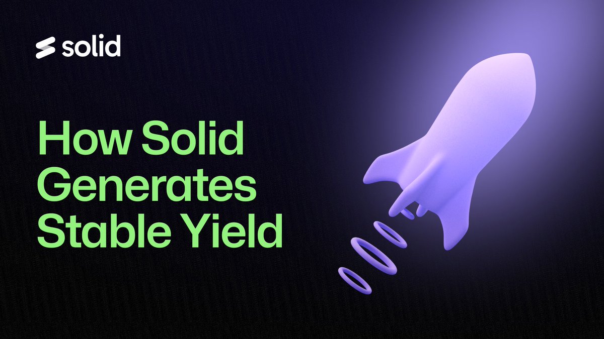 Most platforms talk about yield. Very few explain where it actually comes from or why it should last.

We do.
Here’s the full breakdown of how Solid’s yield is generated 👇
